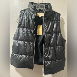 Michael Kors Black Quilted Vest